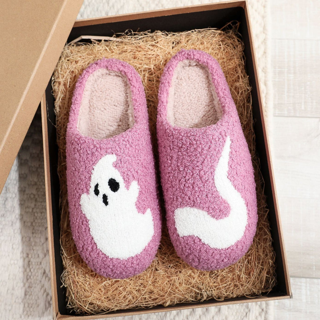 Halloween Plush Slippers Funny Design