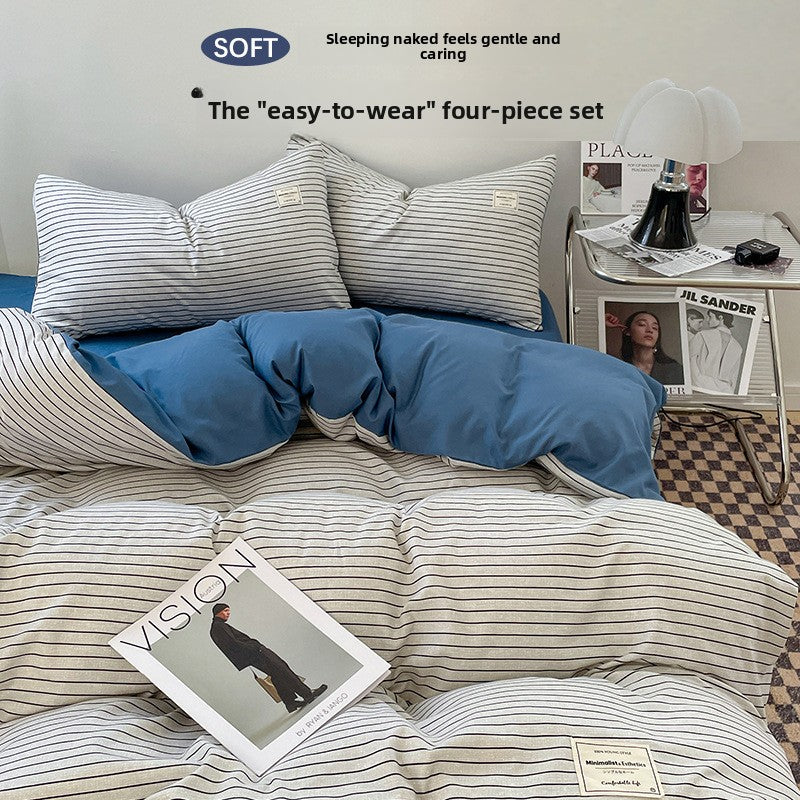 Washed Cotton Bed Sheet Set