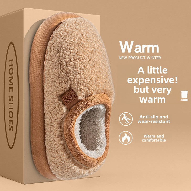 Plush Lined Winter Slippers for Women