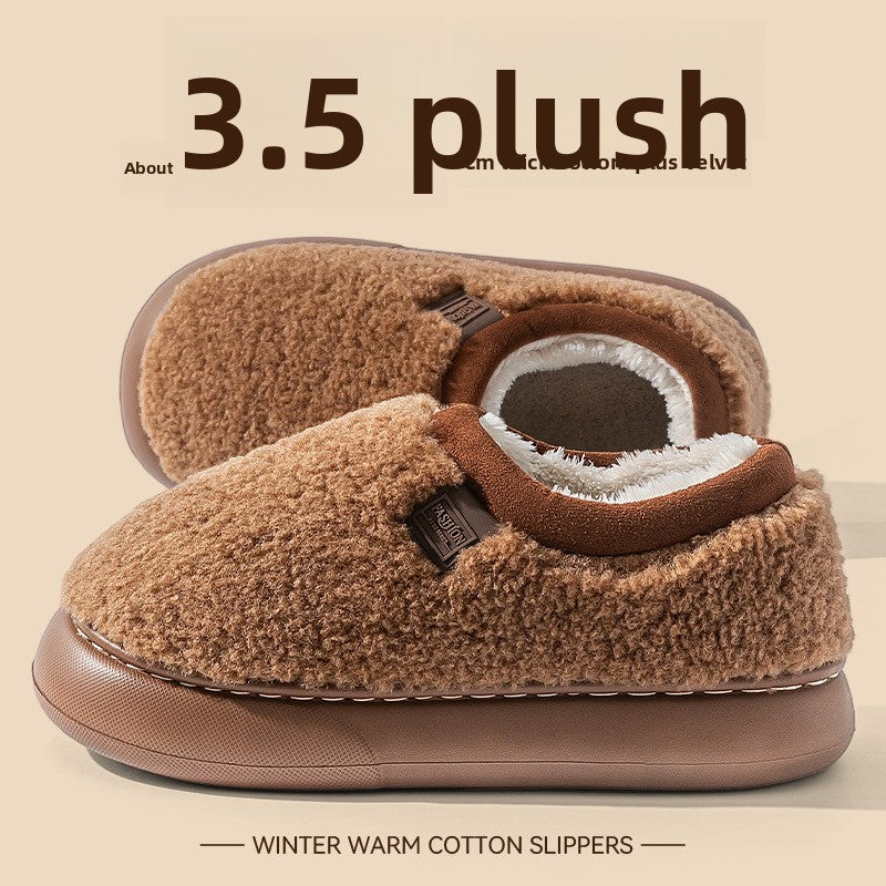 Plush Lined Winter Slippers for Women