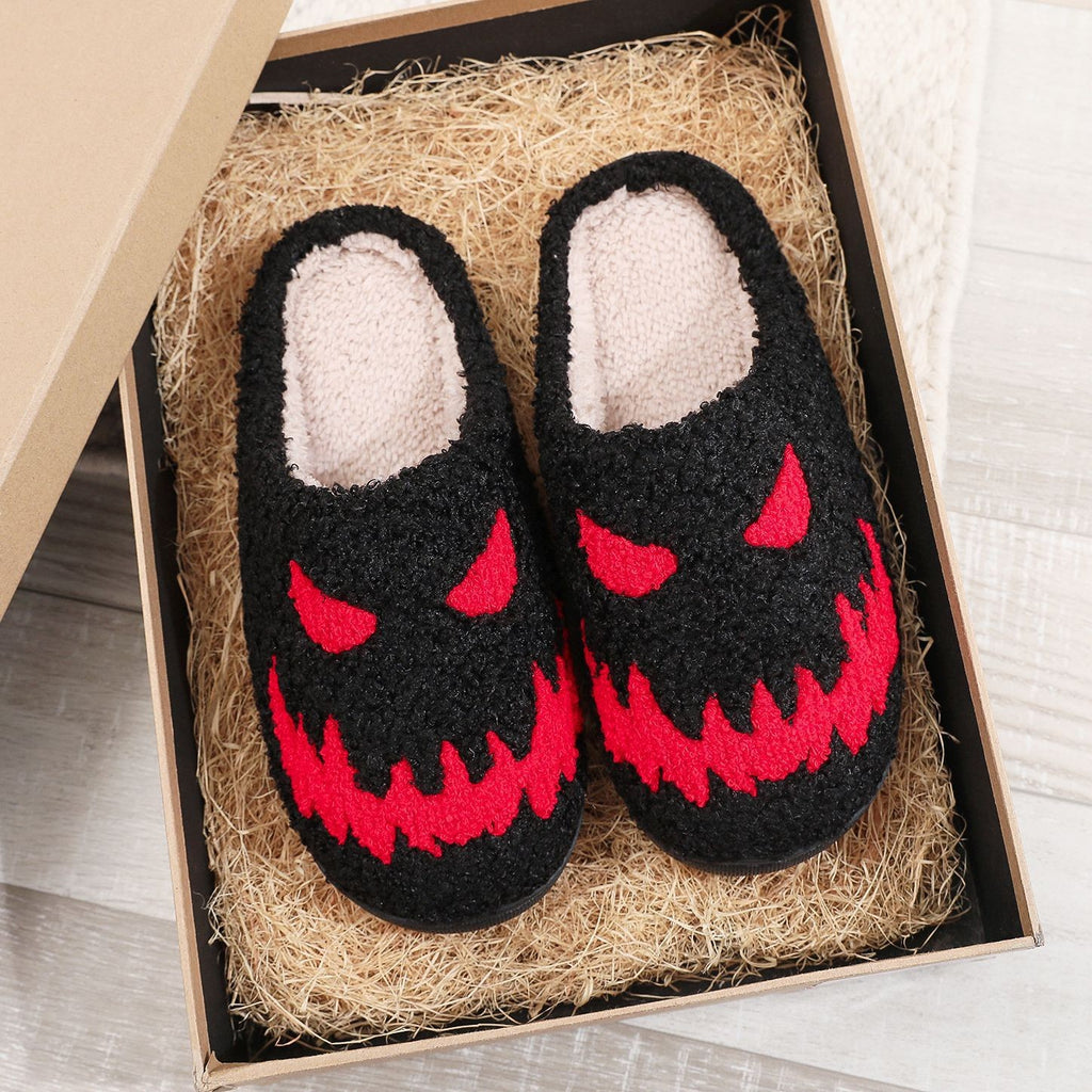 Halloween Plush Slippers Funny Design