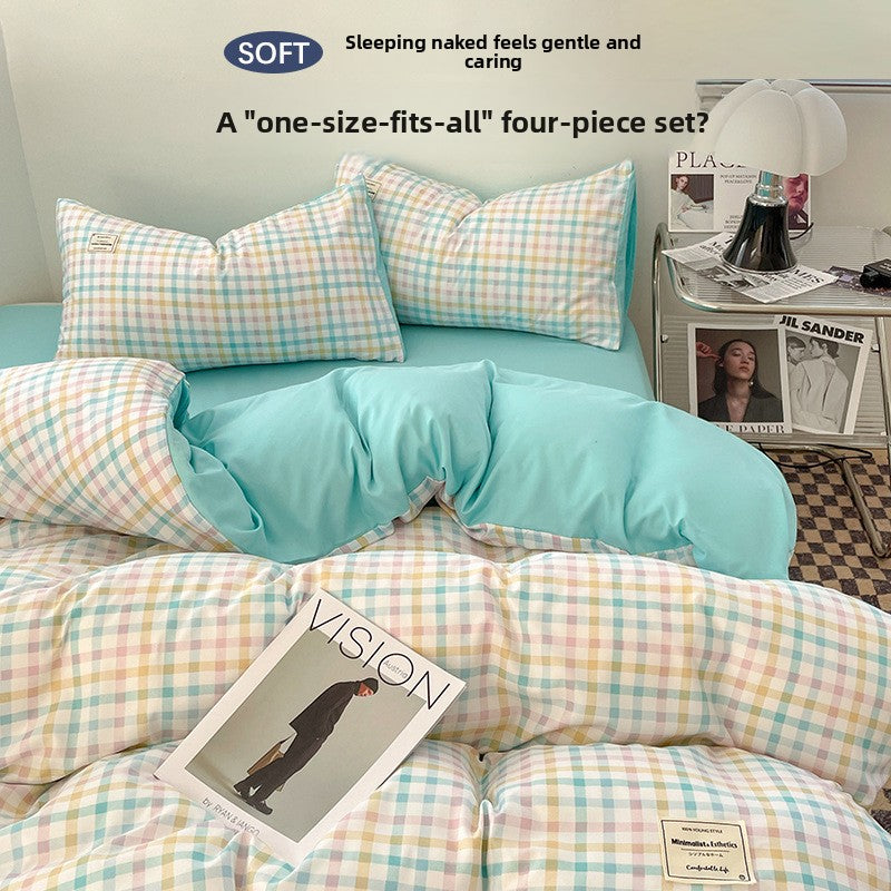 Washed Cotton Bed Sheet Set