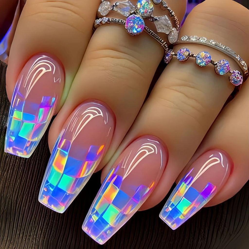 Colorful Press-On Nail Stickers