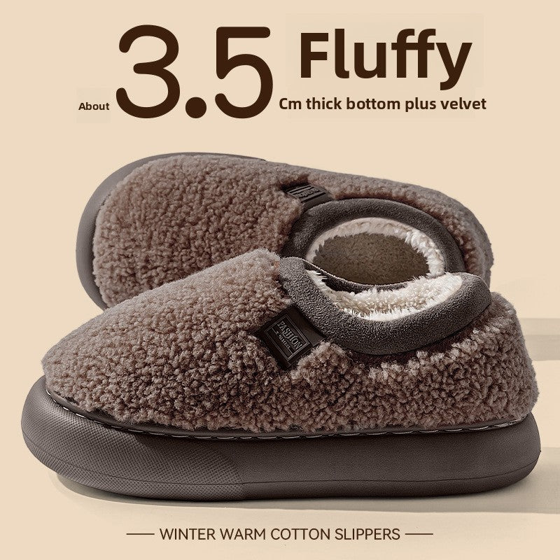 Plush Lined Winter Slippers for Women