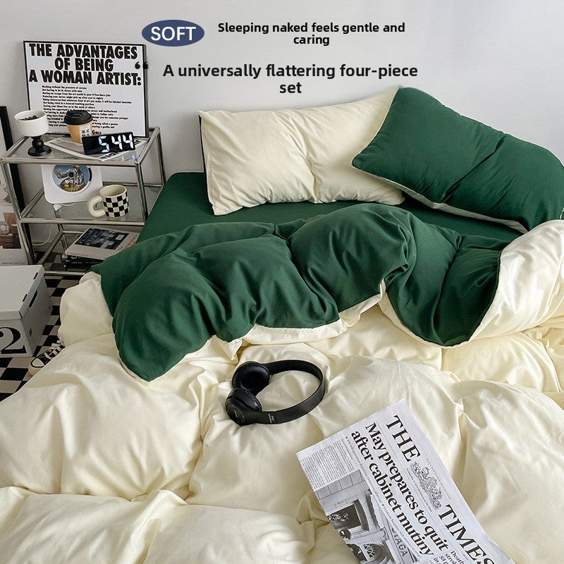 Washed Cotton Bed Sheet Set