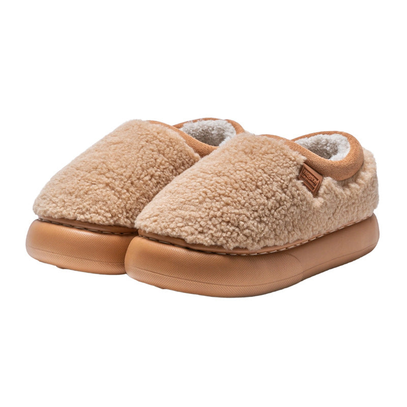 Plush Lined Winter Slippers for Women