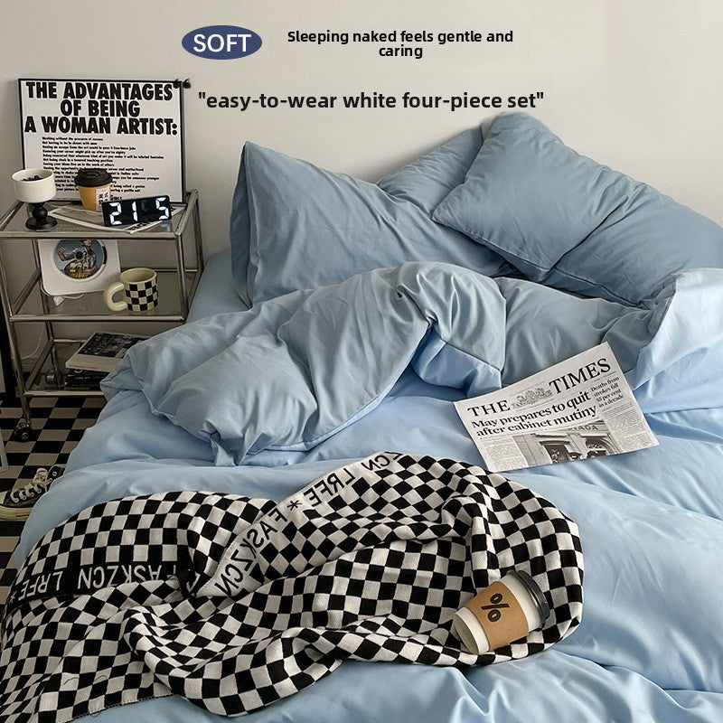 Washed Cotton Bed Sheet Set