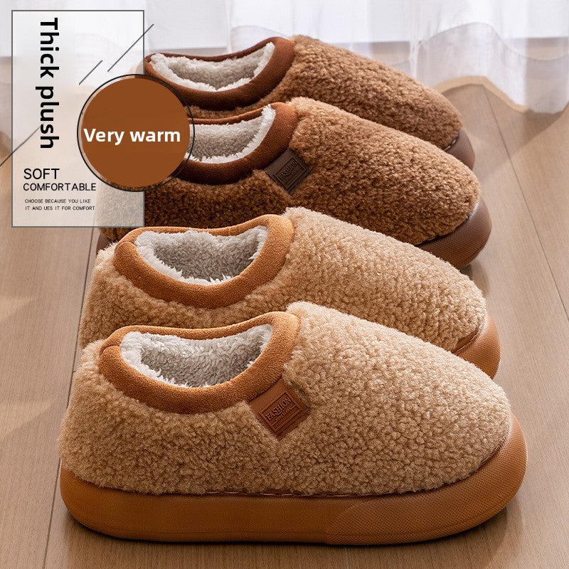 Plush Lined Winter Slippers for Women