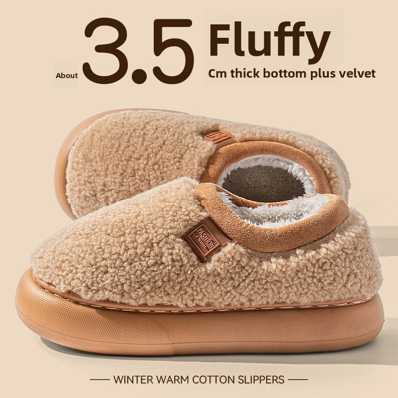Plush Lined Winter Slippers for Women