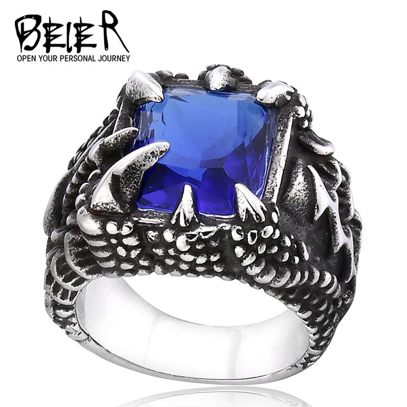 Dragon Claw Zircon Ring for Men