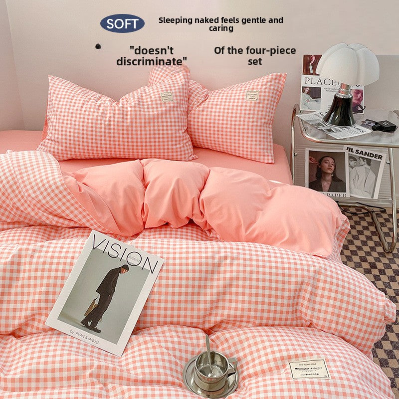 Washed Cotton Bed Sheet Set