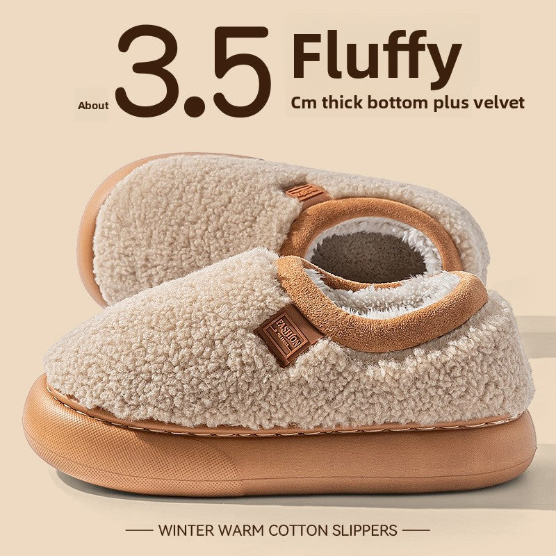 Plush Lined Winter Slippers for Women