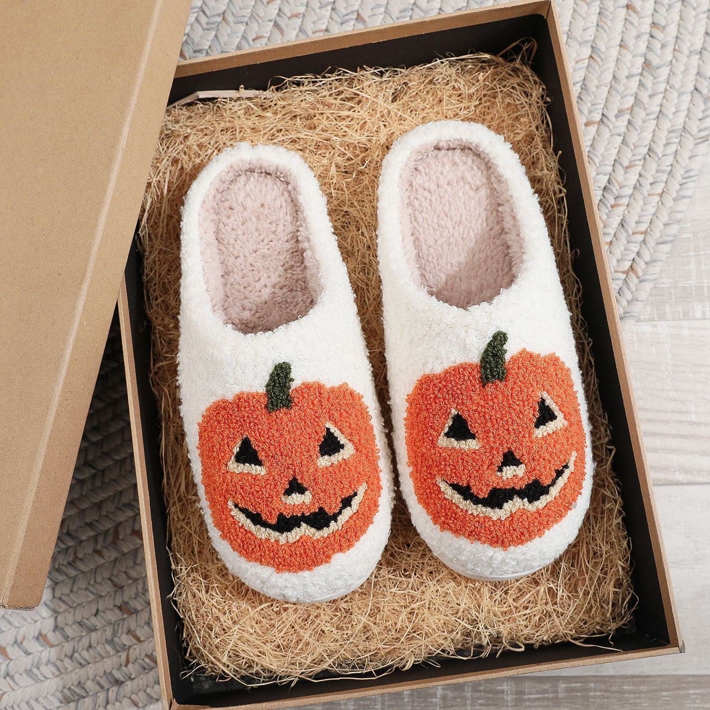 Halloween Plush Slippers Funny Design