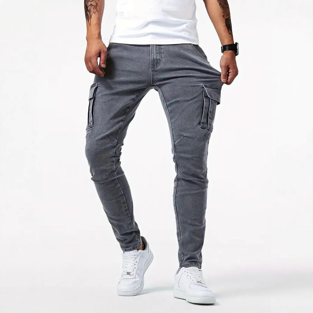 Mens Skinny Jeans with Side Pockets