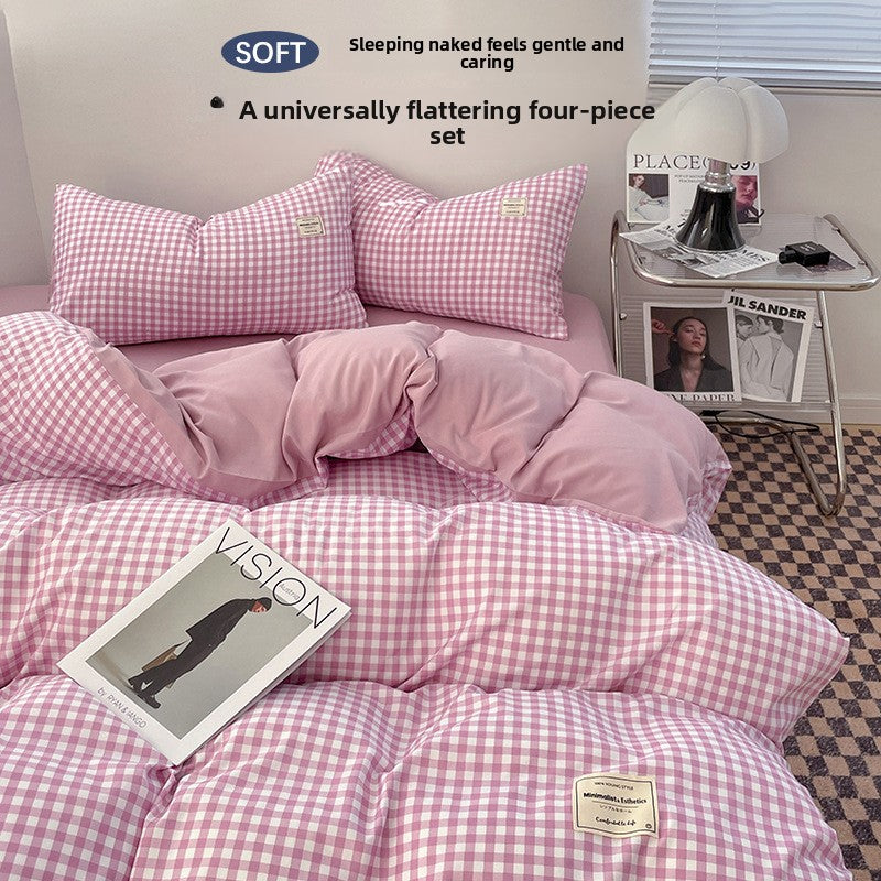 Washed Cotton Bed Sheet Set