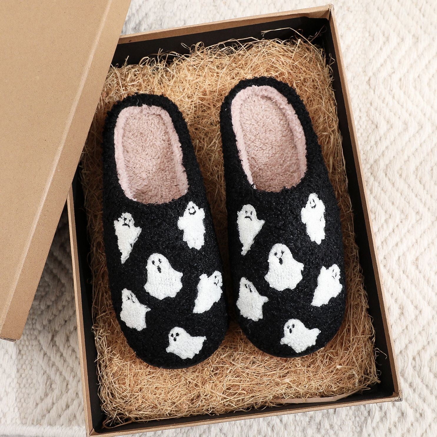 Halloween Plush Slippers Funny Design