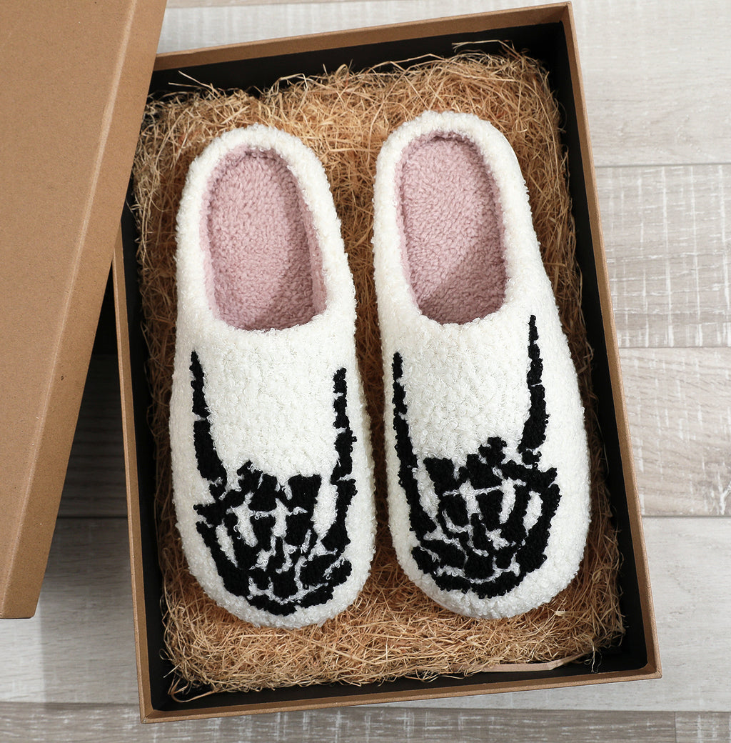 Halloween Plush Slippers Funny Design