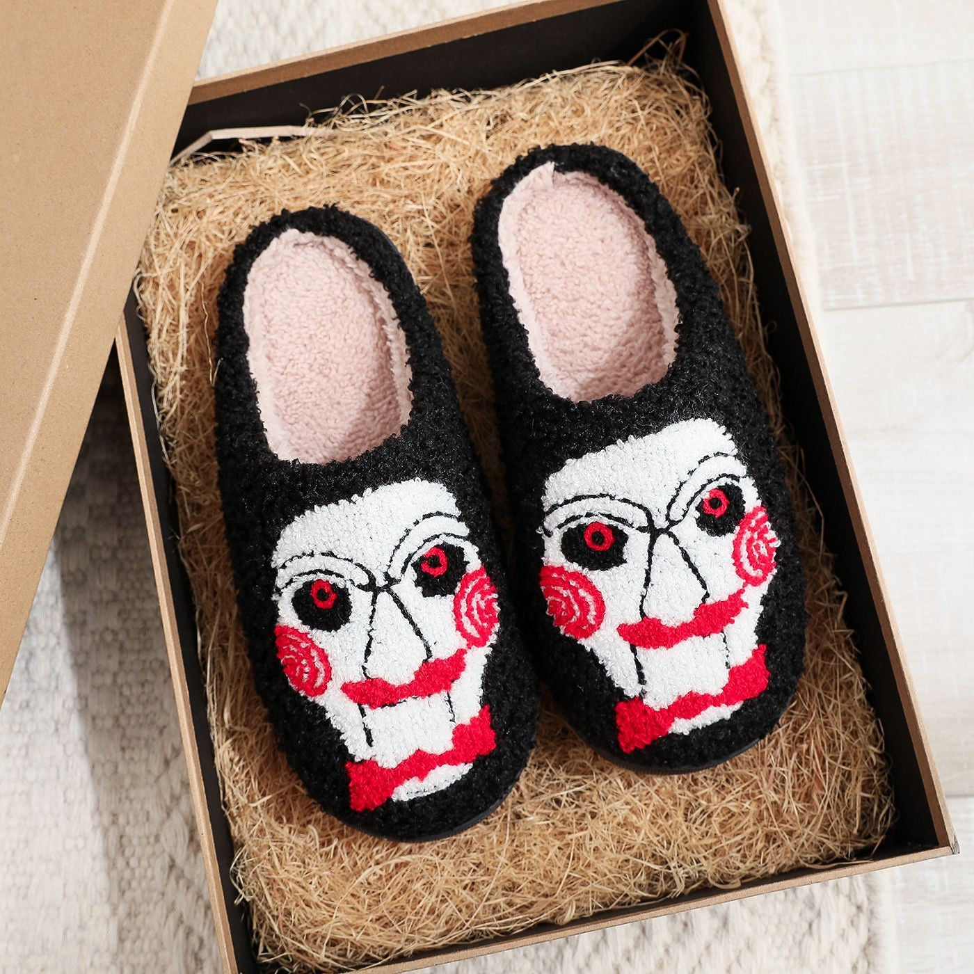 Halloween Plush Slippers Funny Design