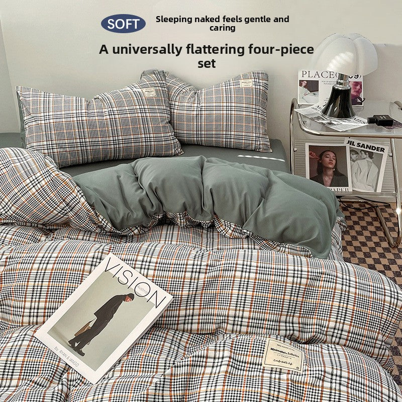 Washed Cotton Bed Sheet Set