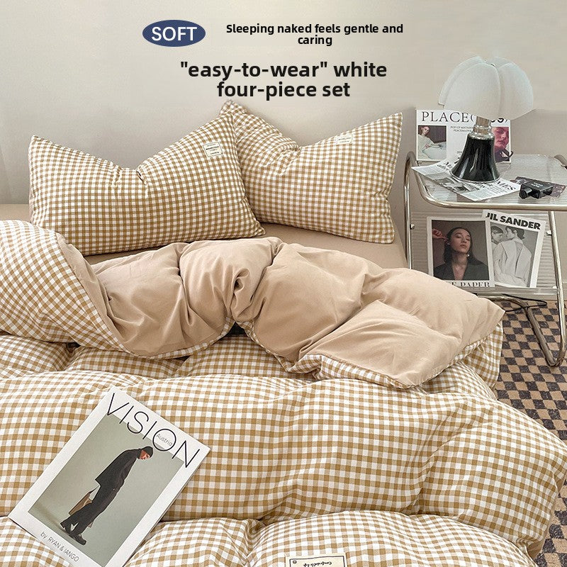 Washed Cotton Bed Sheet Set