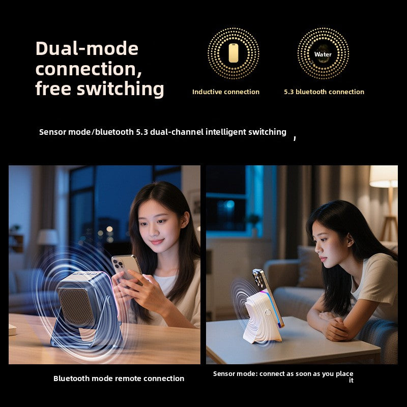 Multifunctional wireless speaker ambient light