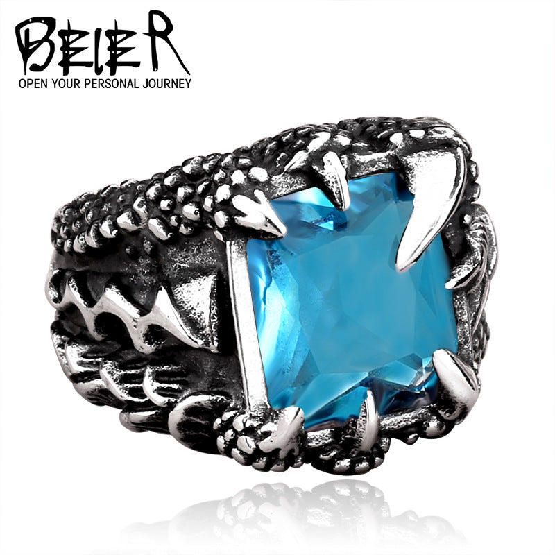 Dragon Claw Zircon Ring for Men