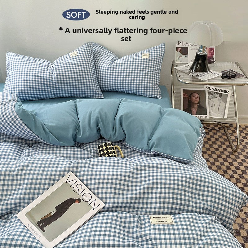 Washed Cotton Bed Sheet Set