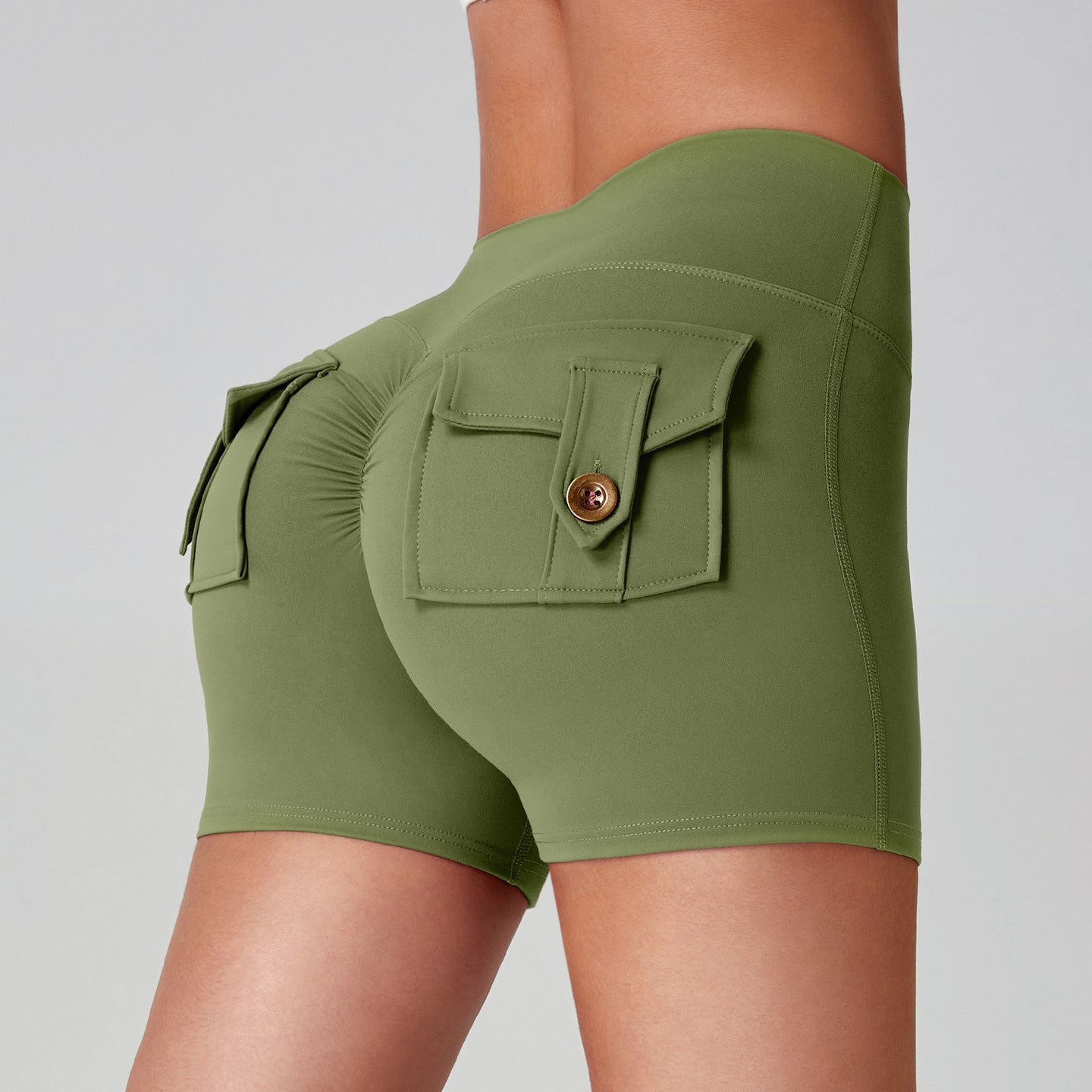 High-Elastic Quick-Dry Yoga Fitness Shorts