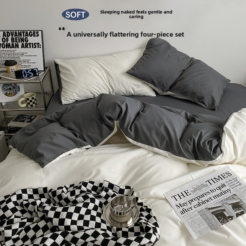 Washed Cotton Bed Sheet Set