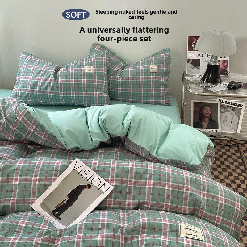 Washed Cotton Bed Sheet Set