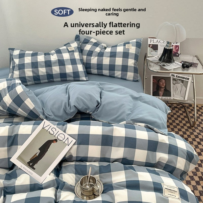 Washed Cotton Bed Sheet Set