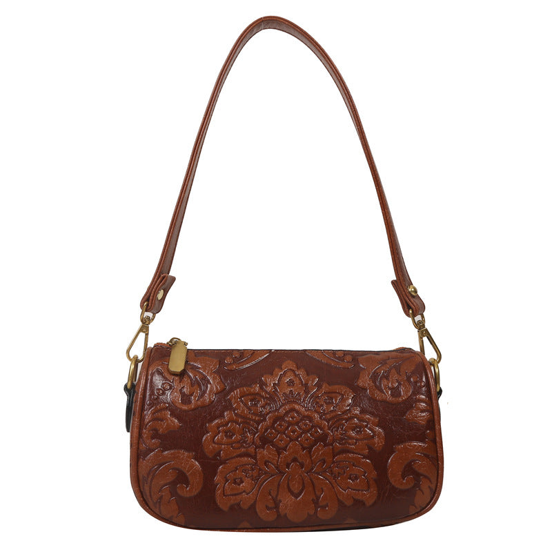 Chinese Style Embossed Crossbody Women Bag