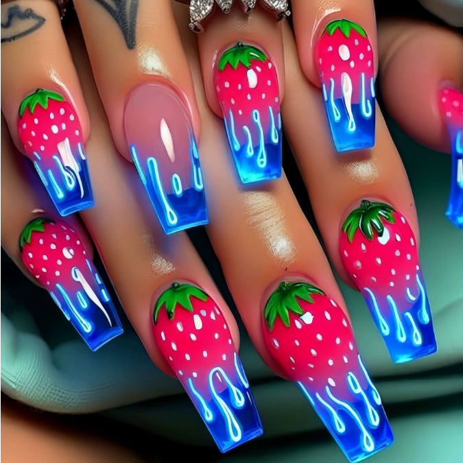 Colorful Press-On Nail Stickers
