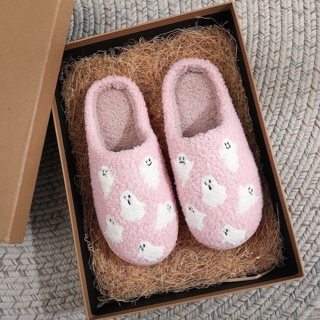 Halloween Plush Slippers Funny Design