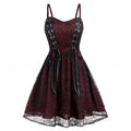 Lace-Stitch Sling Dress