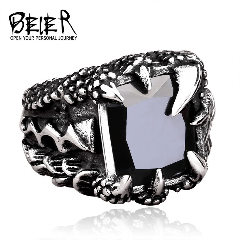 Dragon Claw Zircon Ring for Men