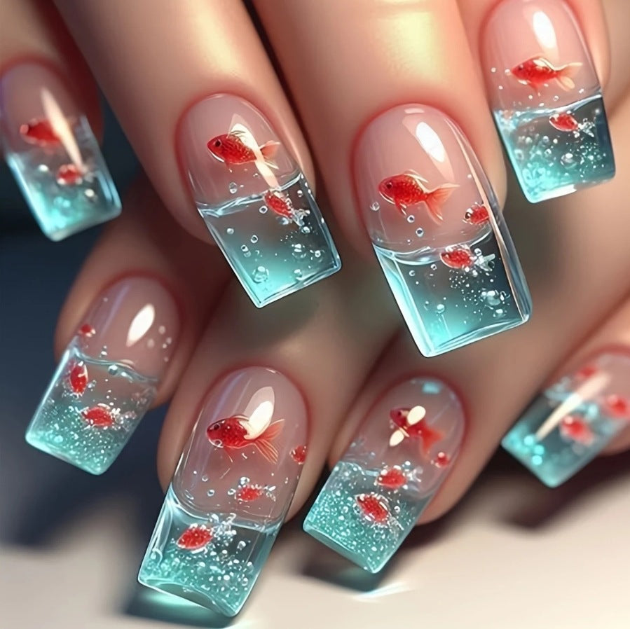 Colorful Press-On Nail Stickers